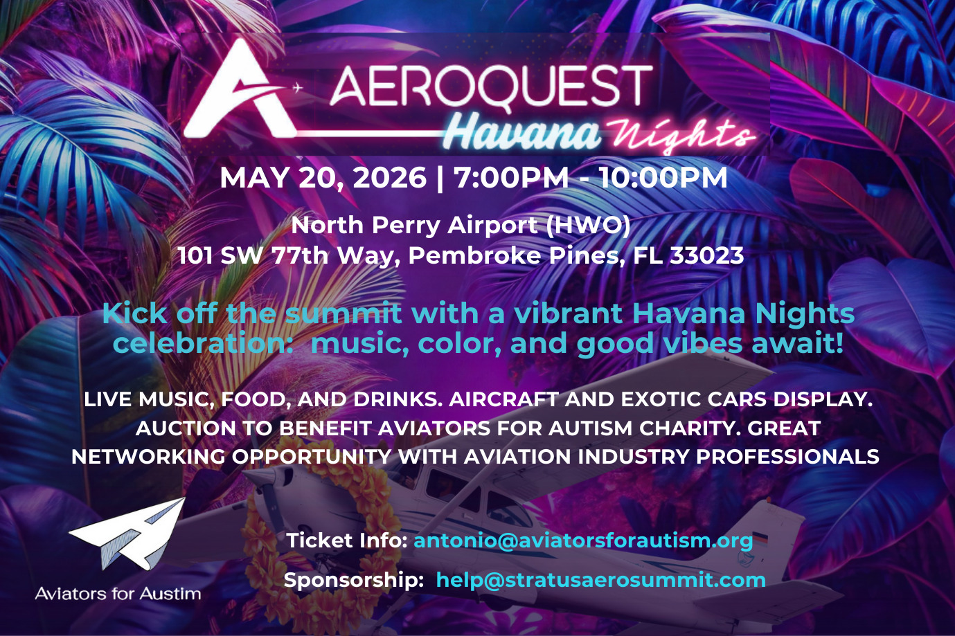 Aviators for Autism Partners with Aerosummit 2026